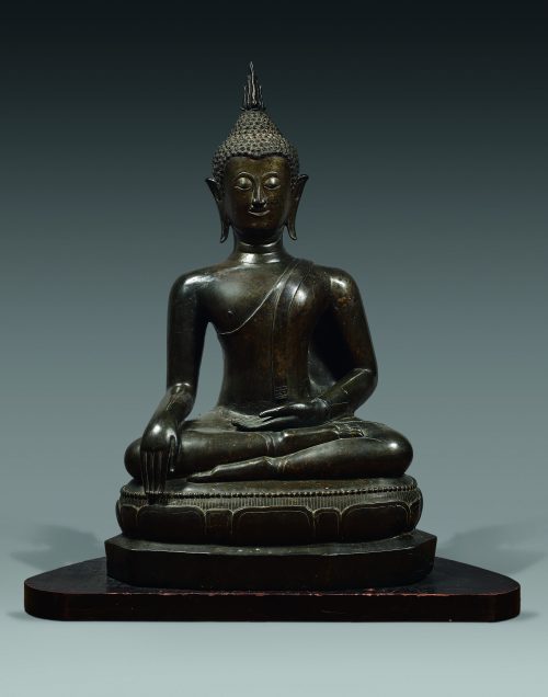 Buddha assis Ayutthaya