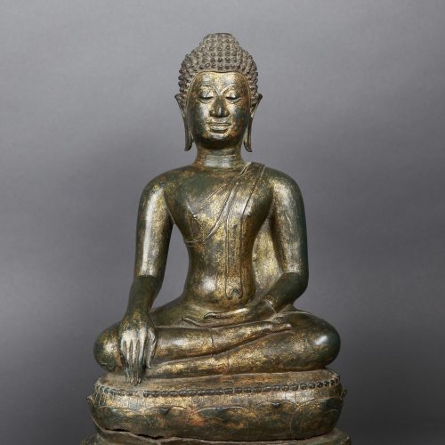 Seated Māravijaya Buddha