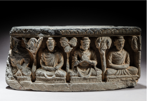 Panneau de tambour de stupa